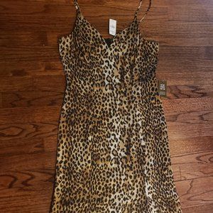 Express Leopard Print Slip Dress - BNWT - Medium